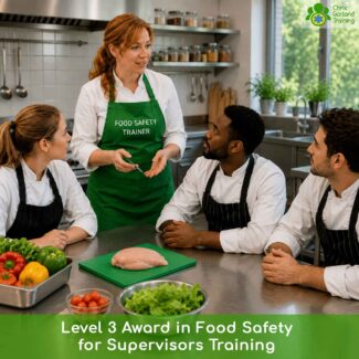 QNUK Level 3 Award in Food Safety for Supervisors: online, self-paced and Ofqual regulated. For chefs, kitchen supervisors and managers writing food safety procedures. Meets legal requirements.