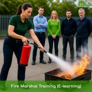 RoSPA approved online Fire Marshal training for those who need the qualification without a classroom day. Covers fire science, hazard identification, extinguisher types and evacuation responsibilities