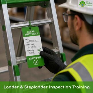 Practical training in formal ladder and step ladder inspection, meeting Work at Height Regulations 2005 (Regulation 12) requirements for competent-person inspection and condition reporting. Hands-on, not online